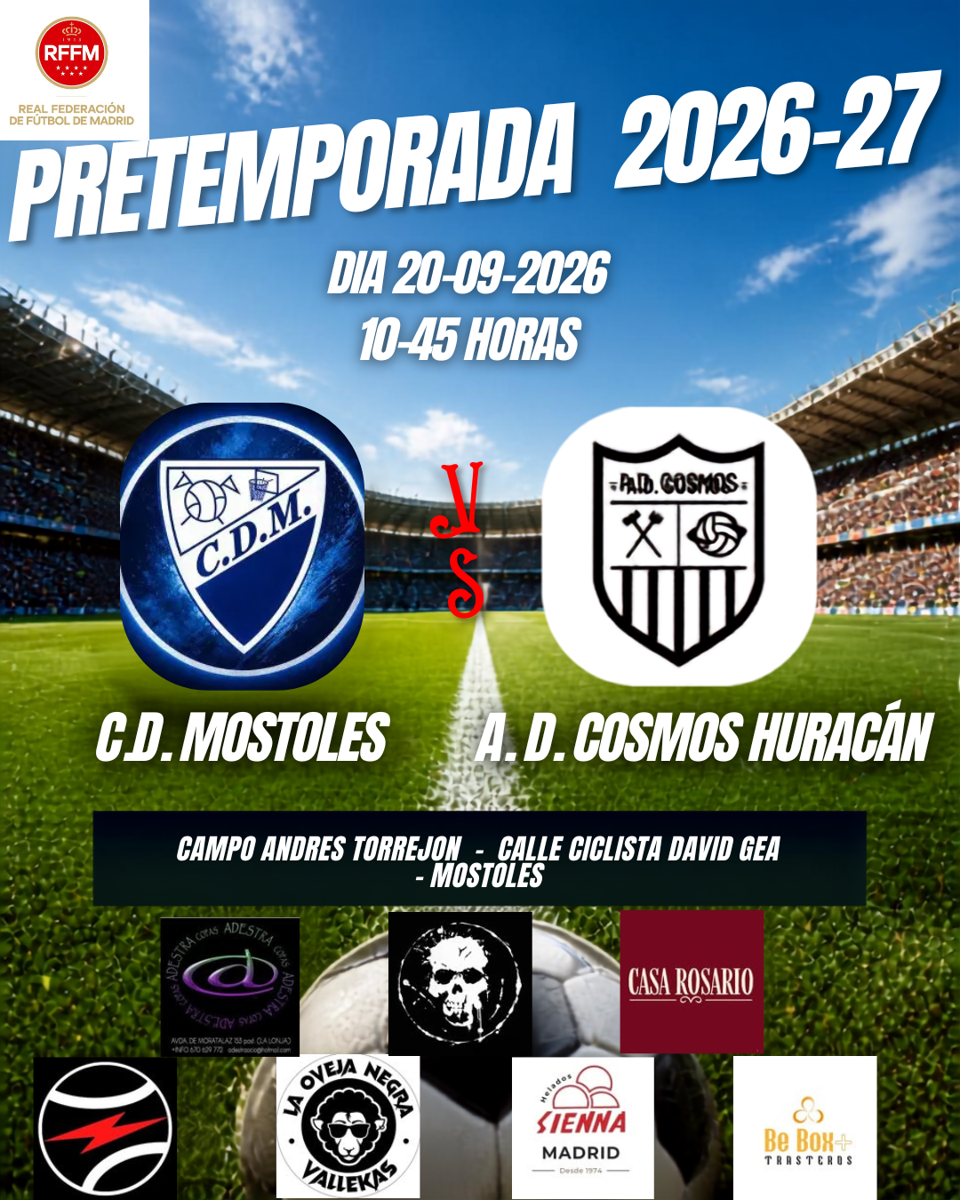ENCUENTRO DE PRETEMPORADA ANTE EL CD MOSTOLES
